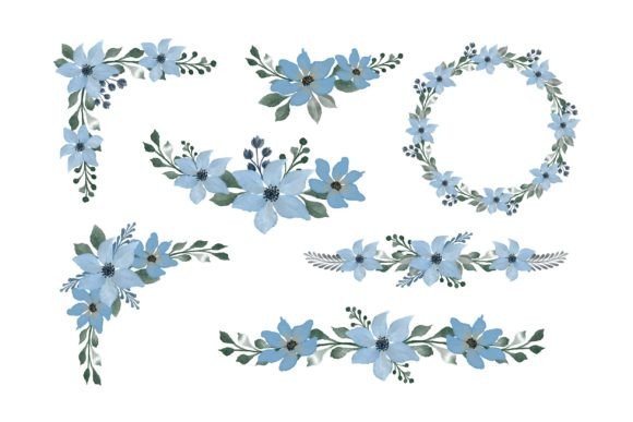 Blue Watercolor Floral Border: A Designer’s Real-World Review