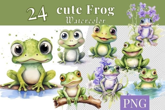 Cute Frog Embroidery: A Designer’s Real-World Test on 24 Watercolor Cute Frog PNG 764