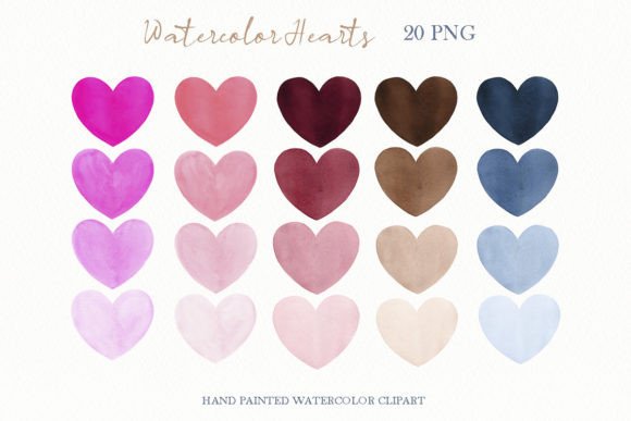 Watercolor Big Hearts Clipart: A Designer’s Review for Real Client Projects