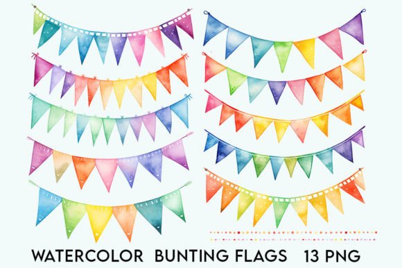 Watercolor Bunting Flags Clipart for Real Crafting: A Crafter’s Honest Review
