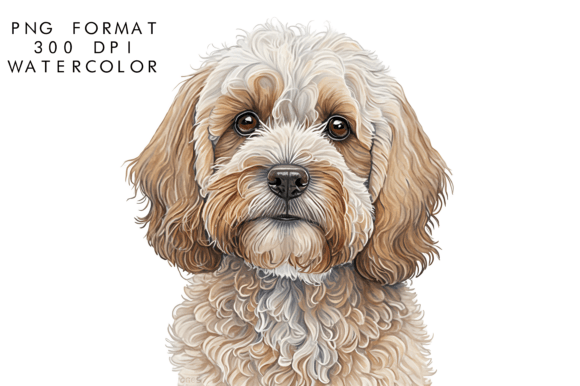 Watercolor Cockapoo Dog Design Review for Real Embroidery Use