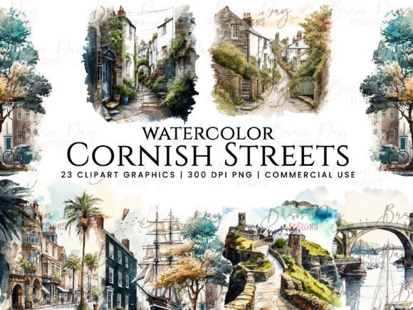 Watercolor Cornish Streets Clipart: A Designer’s Real-World Review