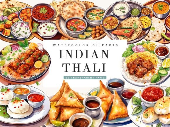 Watercolor Indian Thali Clipart Bundle – A Designer’s Review for Real Client Projects
