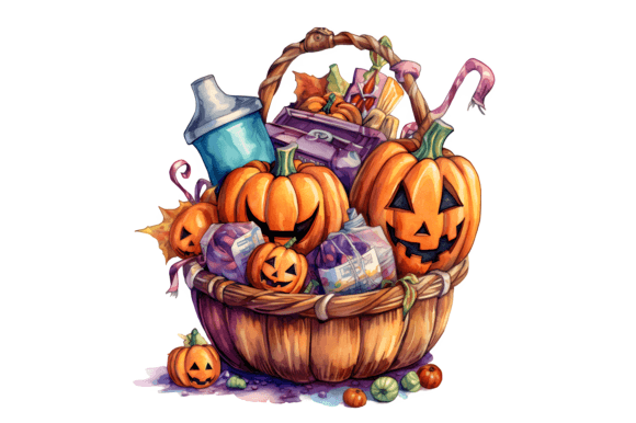 Watercolor Pumpkin Basket Clipart: A Designer’s Review for Real Client Projects