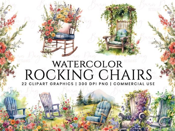 Watercolor Rocking Chairs Illustrations: A Brand Designer’s Review for Real Business Use